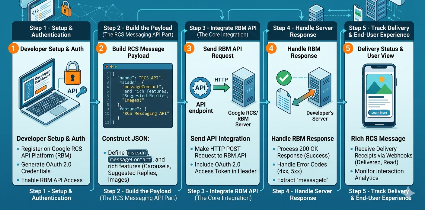 How to Send RCS Messages Using API: Developer Guide