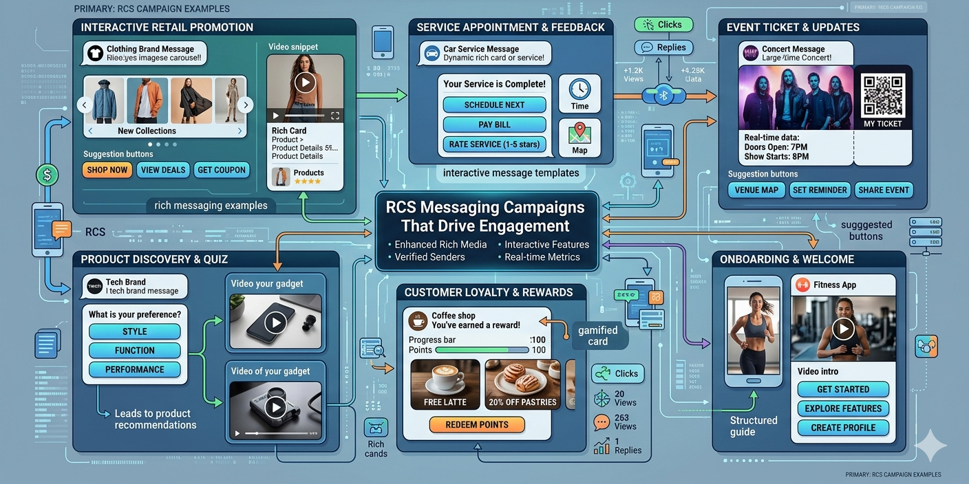 10 RCS Messaging Campaign Examples That Drive Customer Engagement