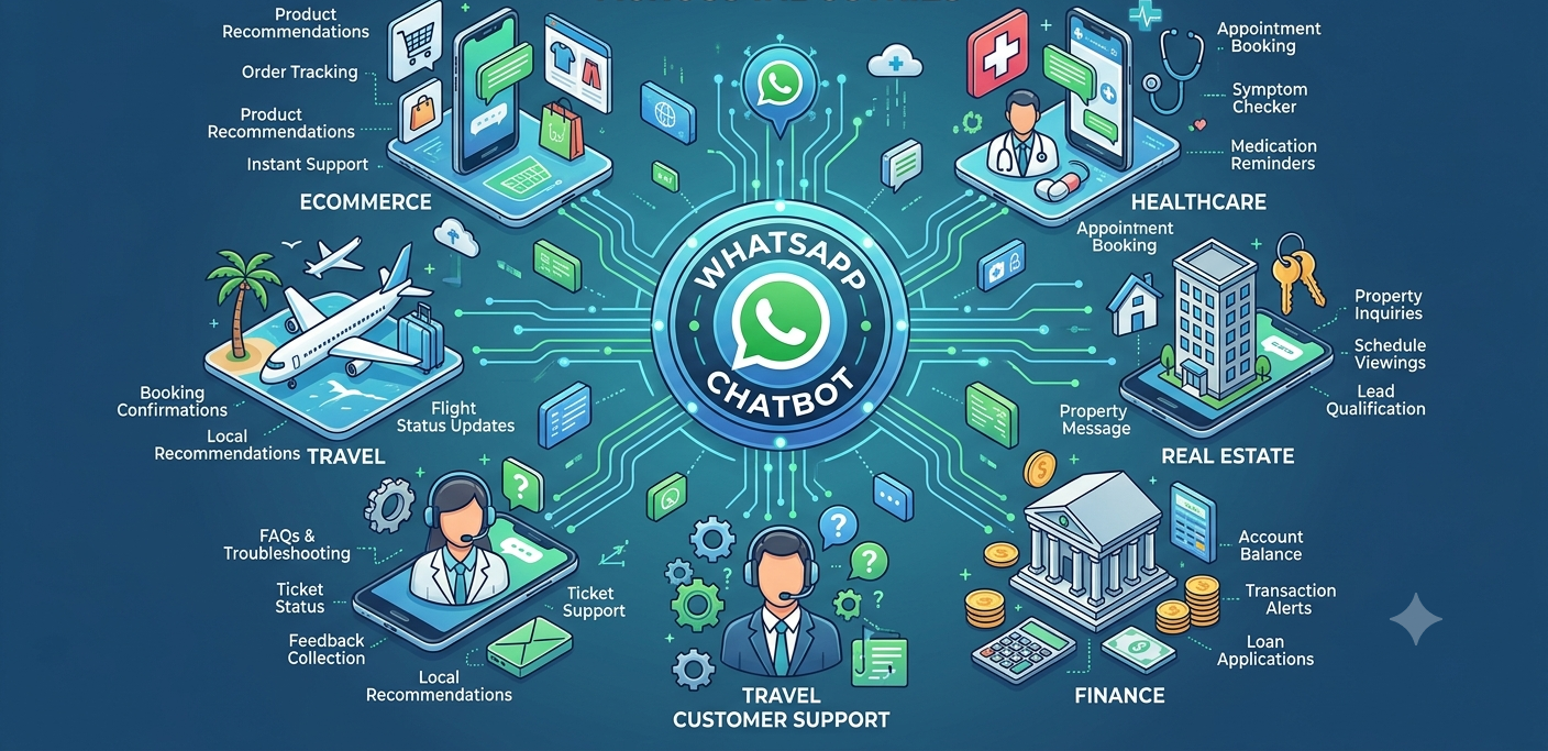 🤖 AI WhatsApp Chatbot Use Cases Across Industries: Real Business Applications
