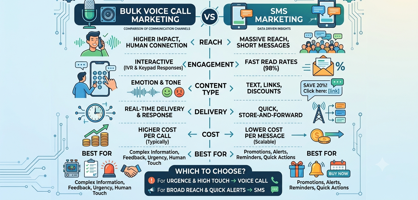 📞 Bulk Voice Call vs SMS Marketing: Which Is Better for Your Business?