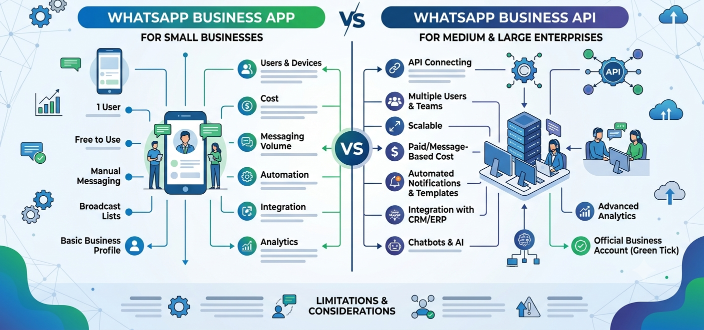 WhatsApp Business API vs WhatsApp Business App: Which One Is Right for Your Business?