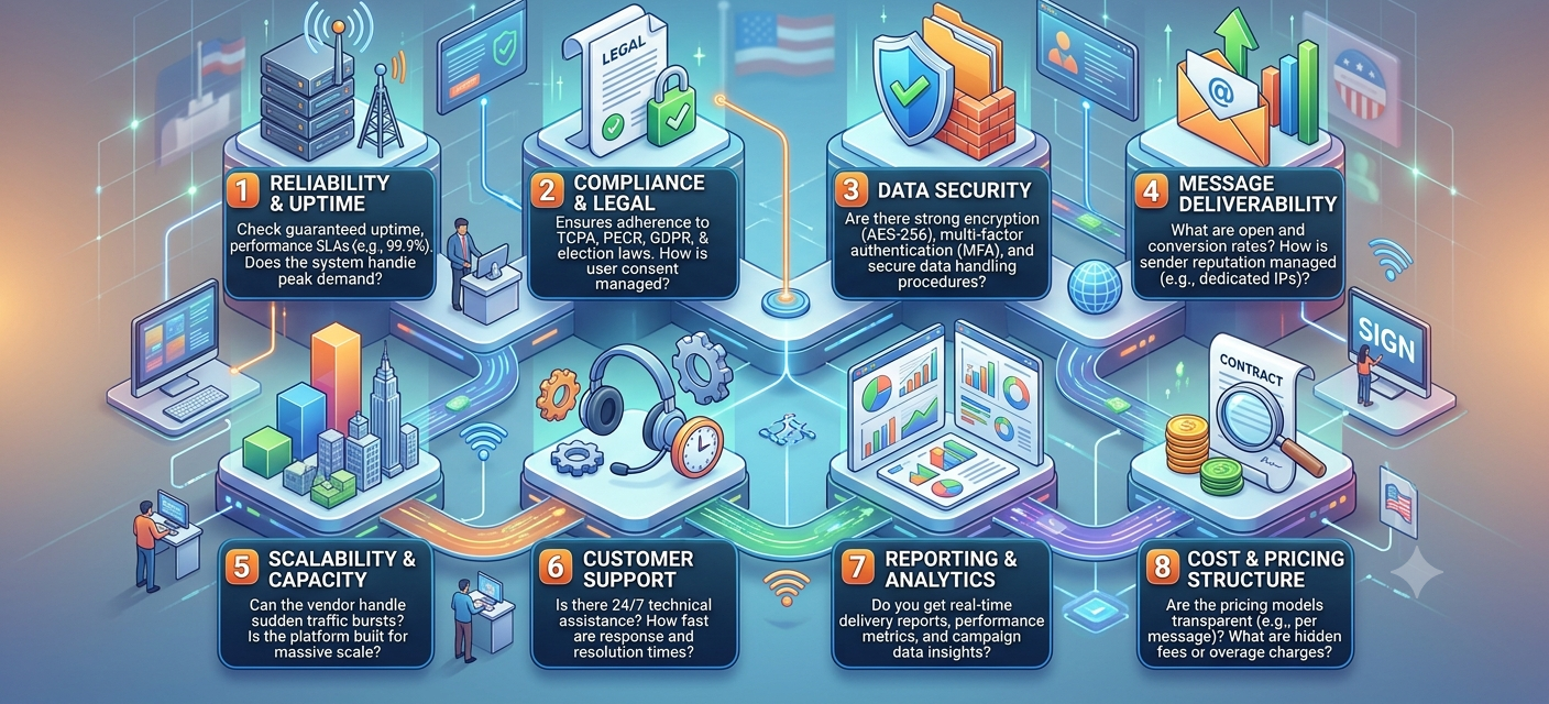 How to Choose a Bulk Messaging Vendor for Election Campaigns: 8 Questions to Ask Before You Sign